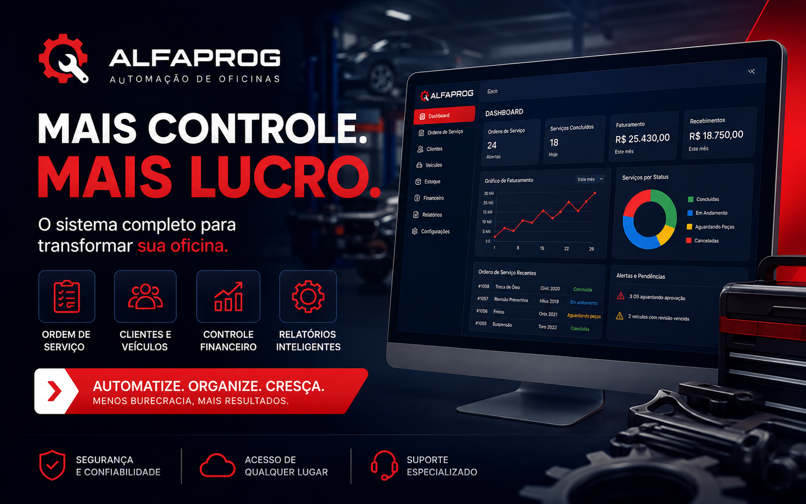 Oficina Plus — sistema web AlfaProg